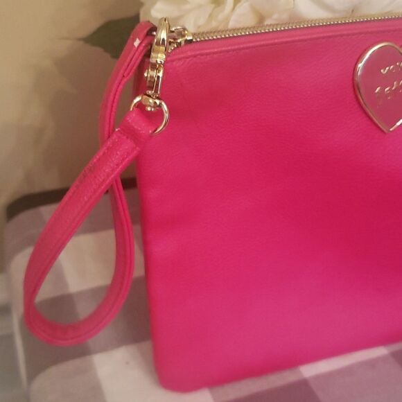Betsey Johnson Hot Pink Wristlet and Earrings 💗Bundle - Picture 4 of 9